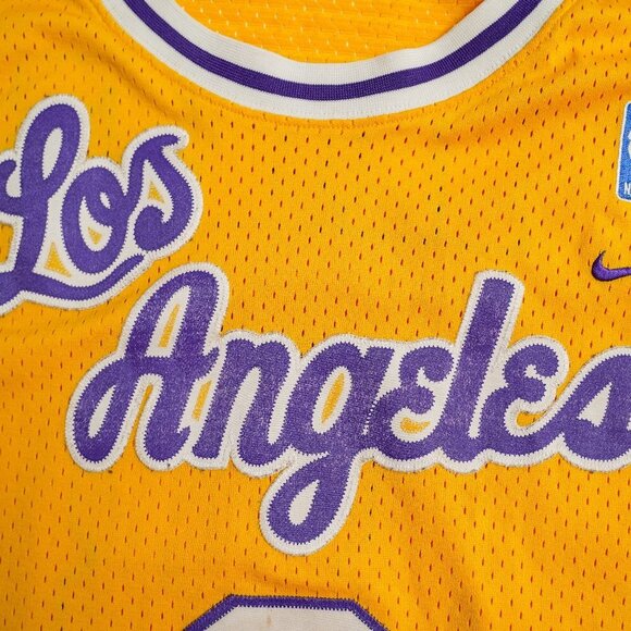 Vintage Nike LA Lakers Kobe Bryant 1961 Throwback Rewind NBA Jersey - Picture 6 of 11